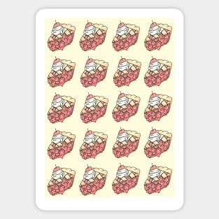 Cherry Pie Pattern Retro Sticker